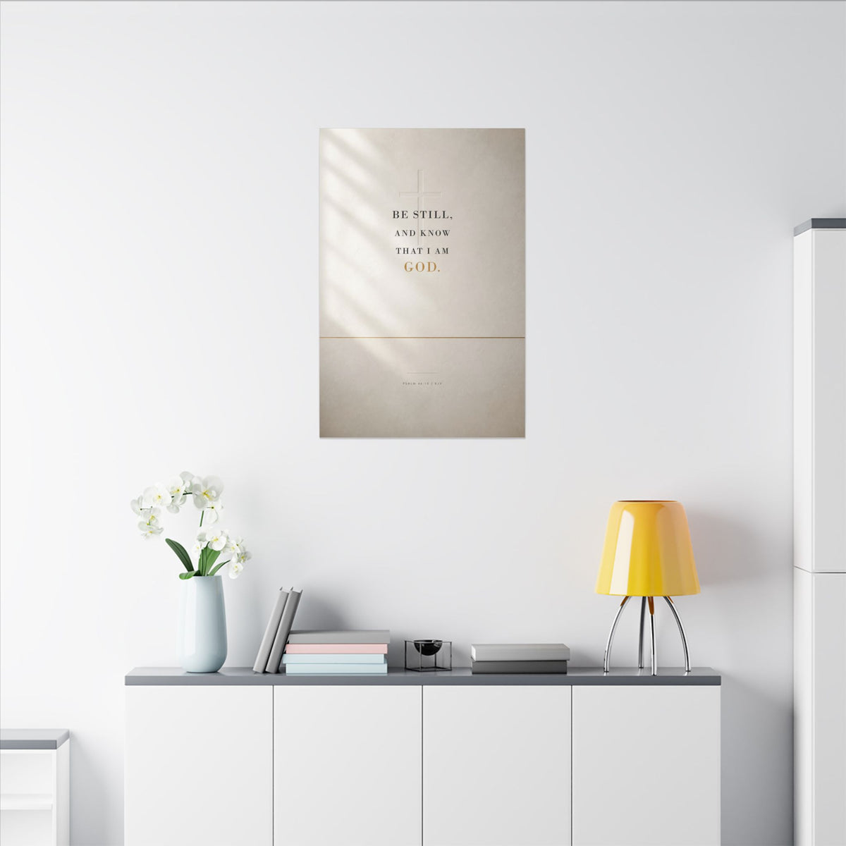 Be Still - Psalm 46:10 Bible Verse Wall Art | Canvas
