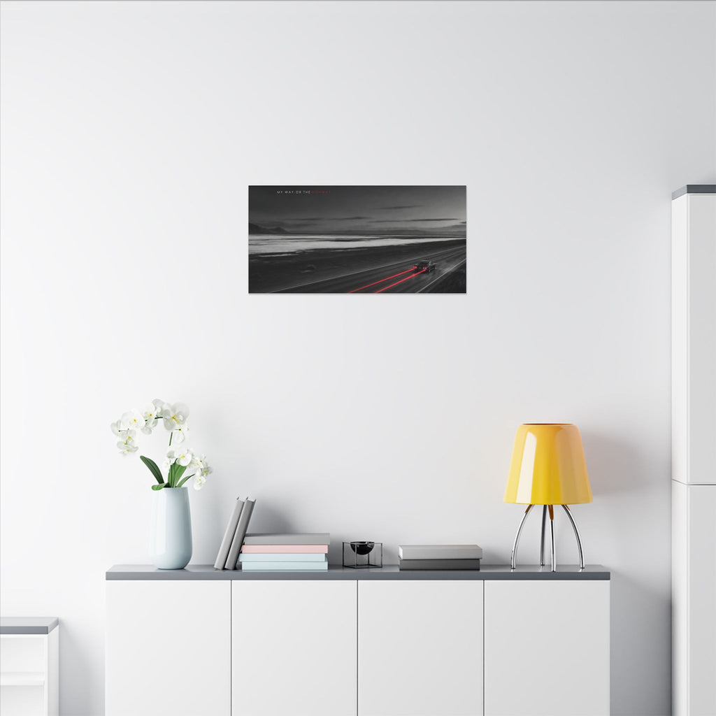 My Way or the Highway - Car Wall Art | Canvas (Panoramic)