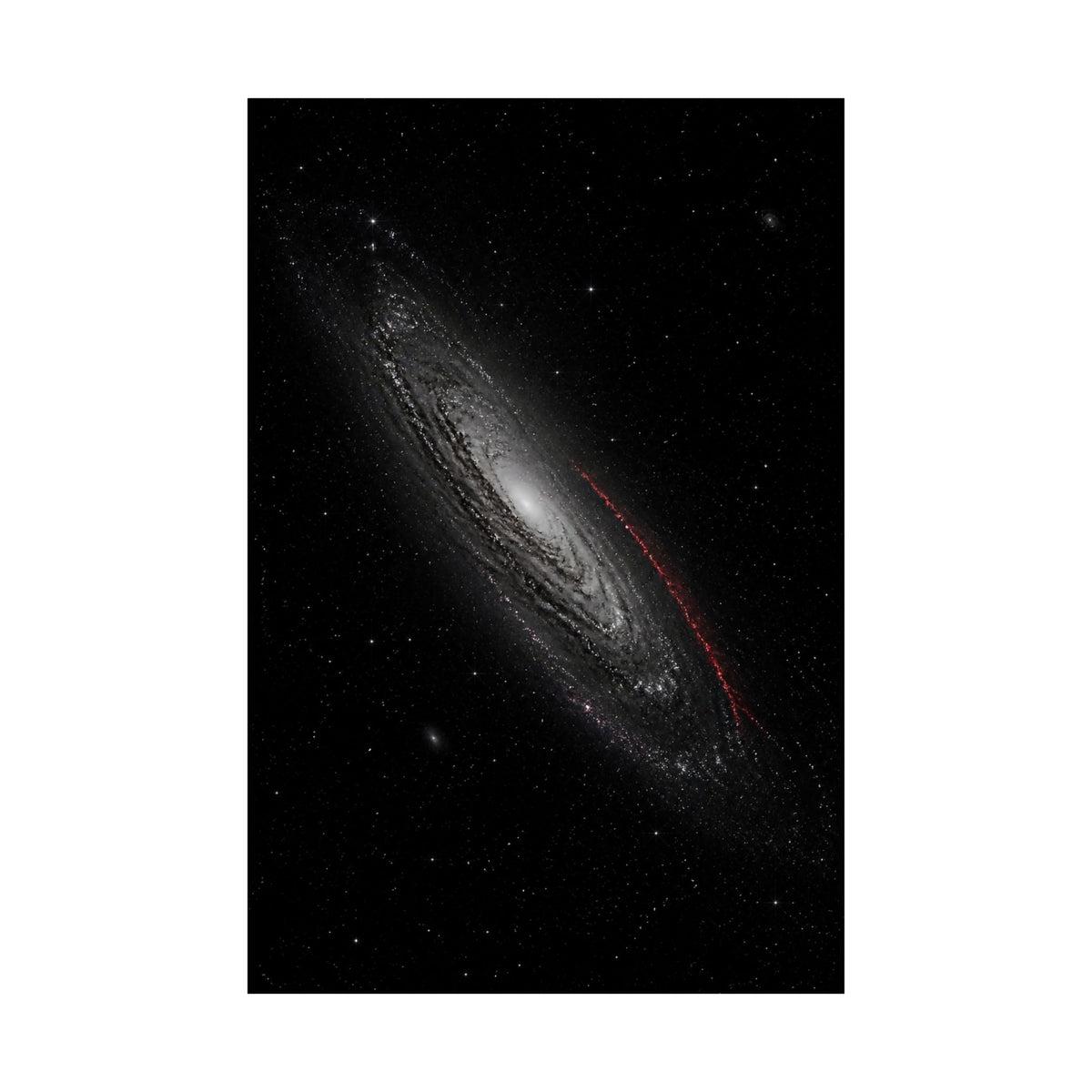 Crimson Orbit - Space Wall Art | Matte Poster