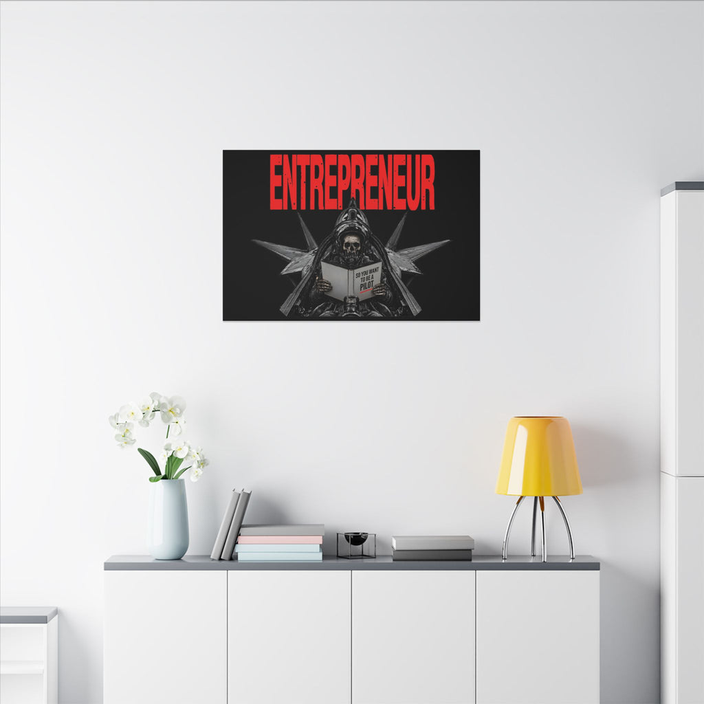 Entrepreneur - Skeleton Wall Art | Canvas (Landscape)