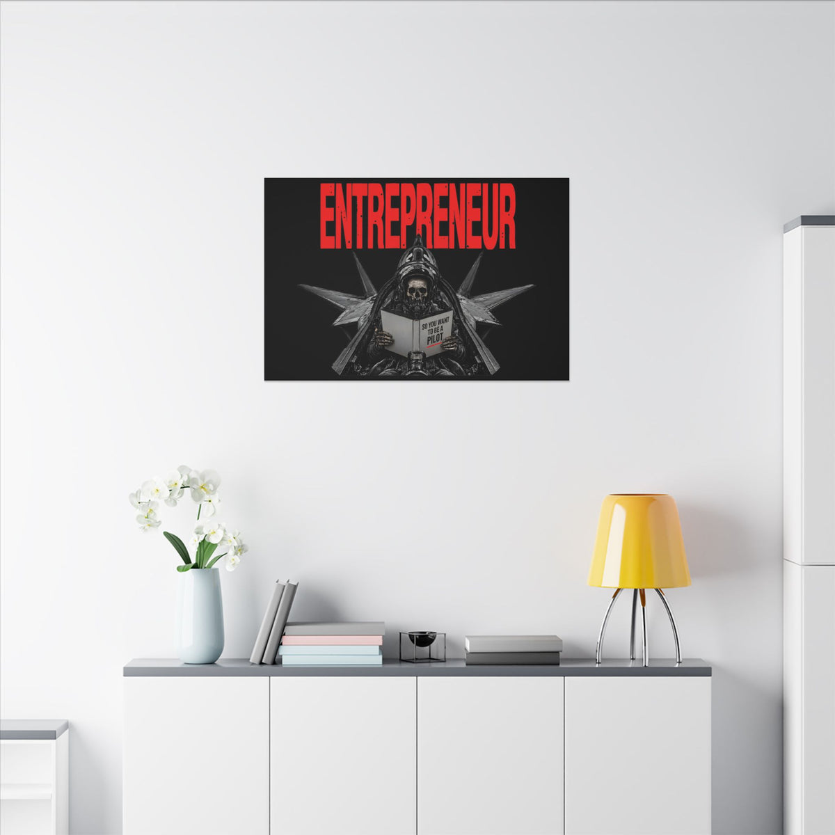 Entrepreneur - Skeleton Wall Art | Canvas (Landscape)