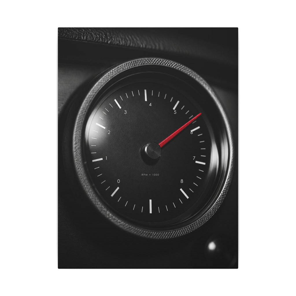 Redline Gauge - Tachometer Wall Art | Canvas