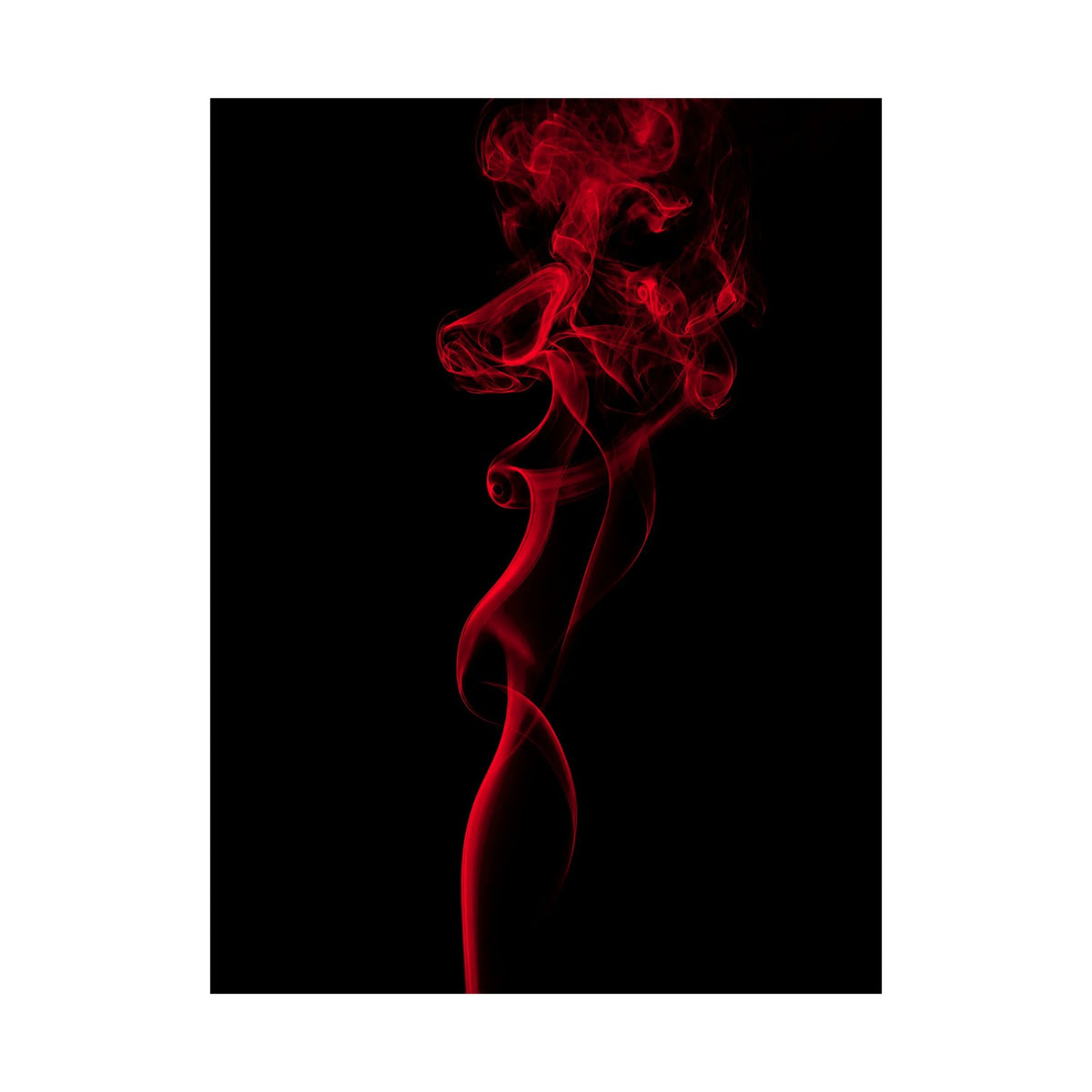 Red Smoke - Wall Art With Red Color | Matte Poster