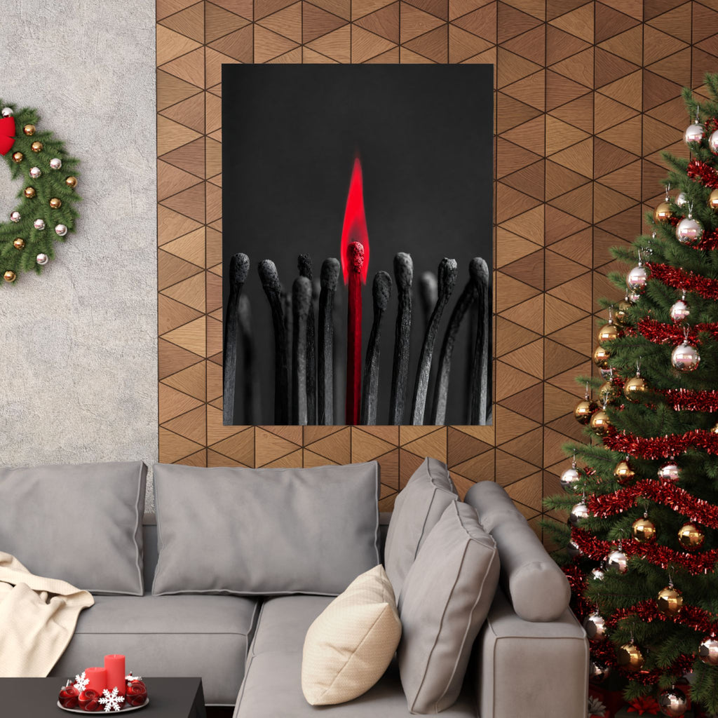 The One Still Burning - Office Wall Art For Men | Matte Poster