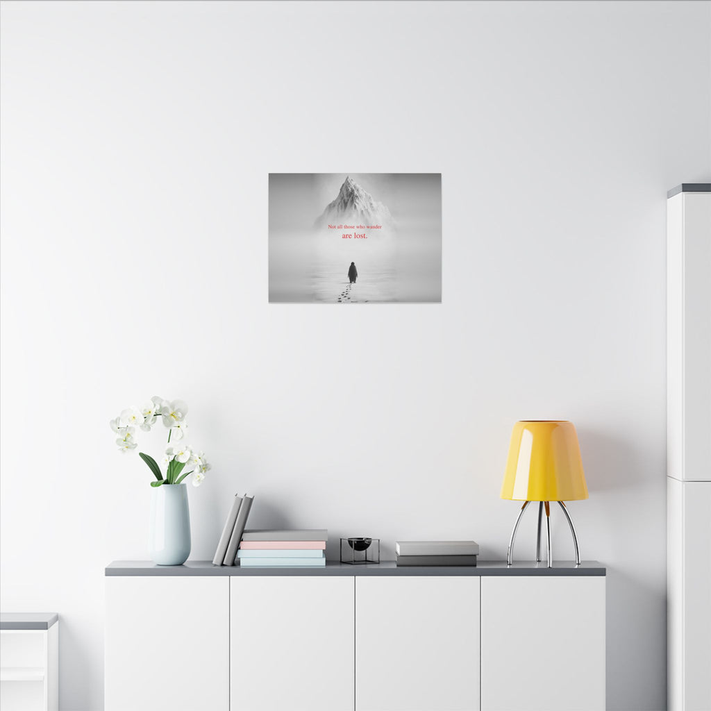Not All Those Who Wander - Mountain Wall Art | Canvas (Landscape)