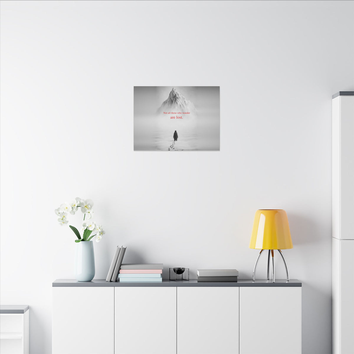Not All Those Who Wander - Mountain Wall Art | Canvas (Landscape)