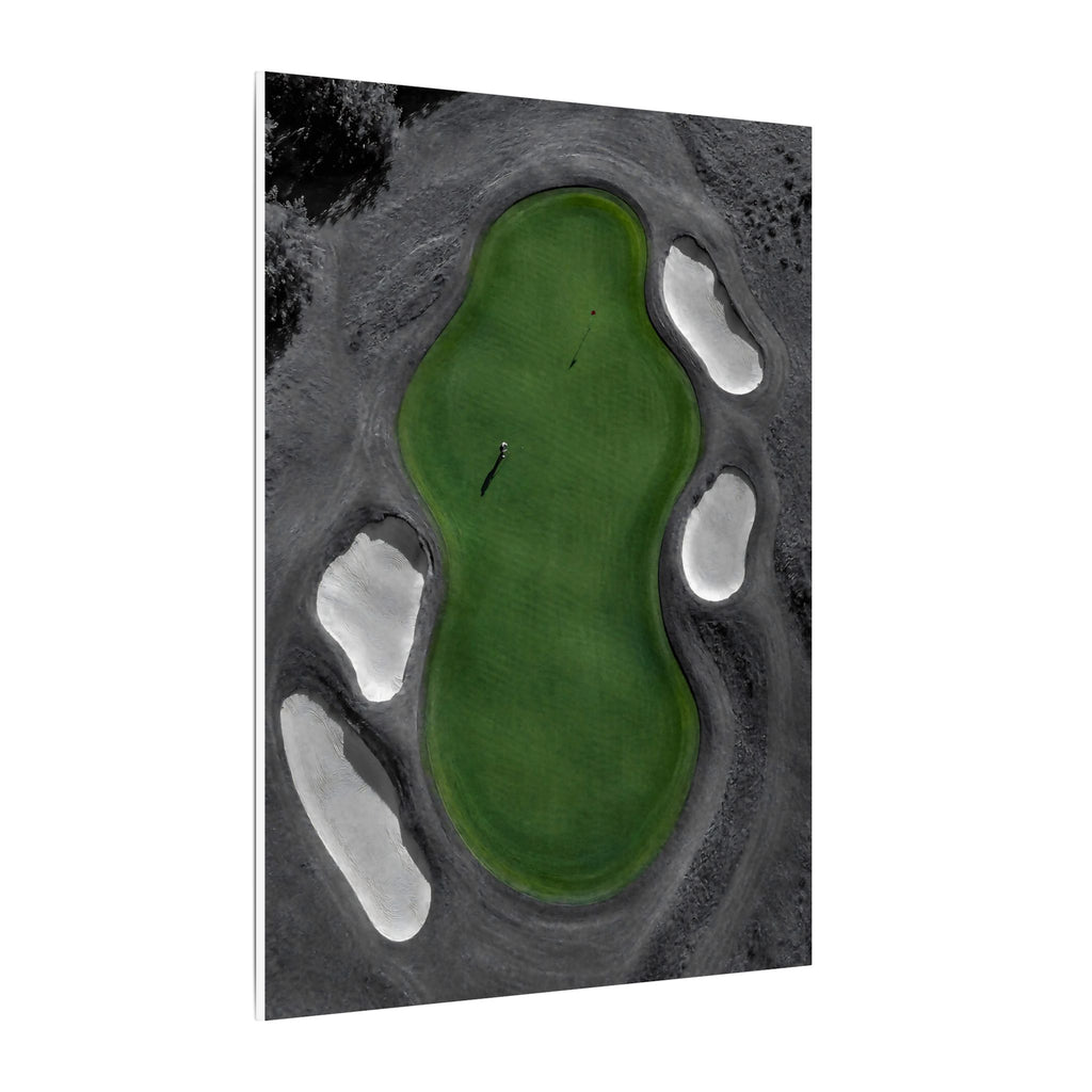 Aerial Solitude - Golf Course Wall Art | Canvas