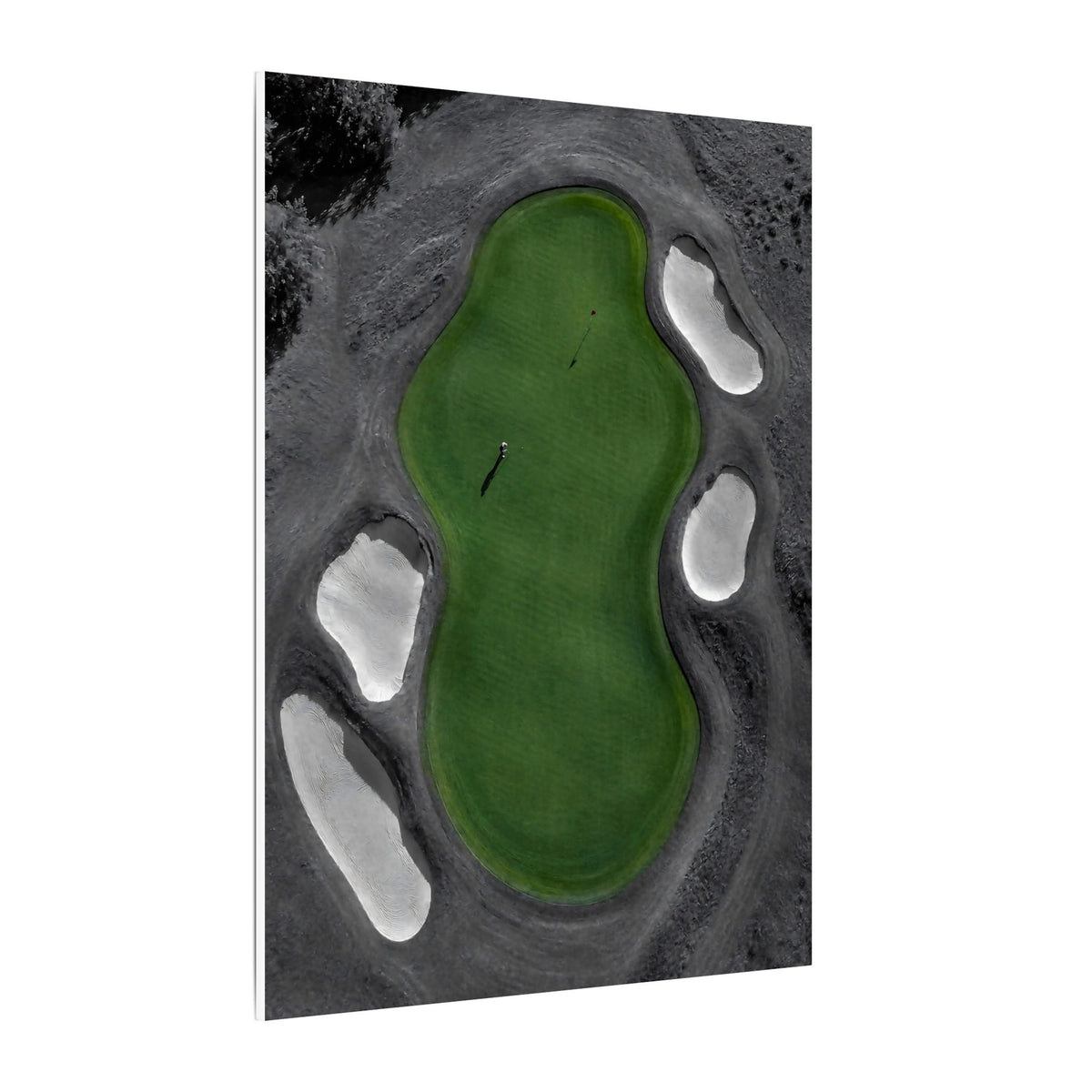 Aerial Solitude - Golf Course Wall Art | Canvas