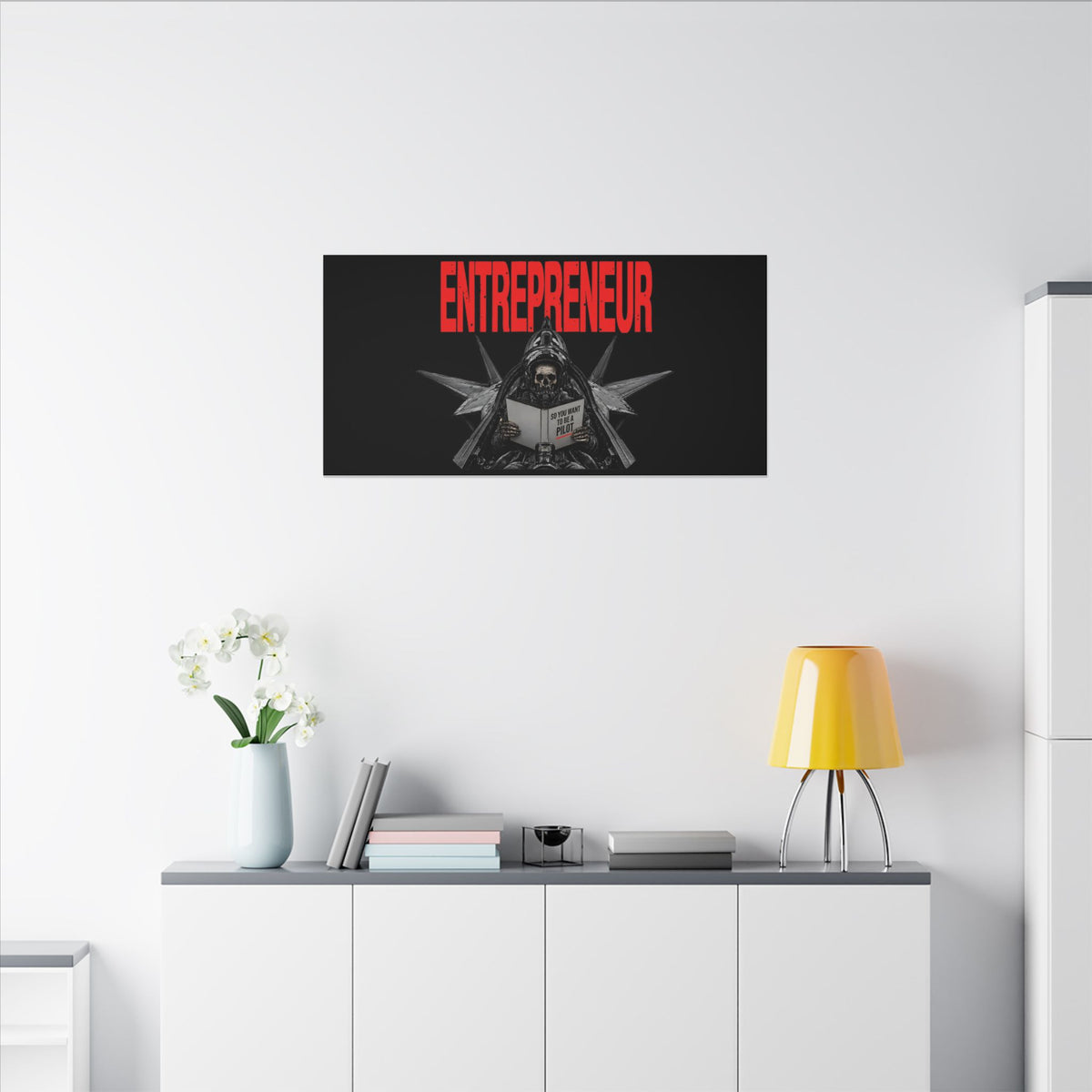 Entrepreneur - Skeleton Wall Art | Canvas (Panoramic)