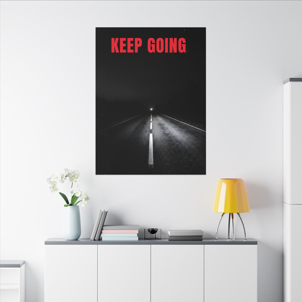 The Extra Mile - Night Road Wall Art | Canvas