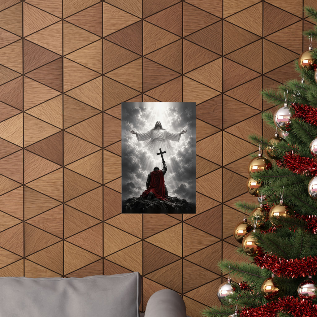Jesus and the Warrior - Christian Wall Art | Matte Poster