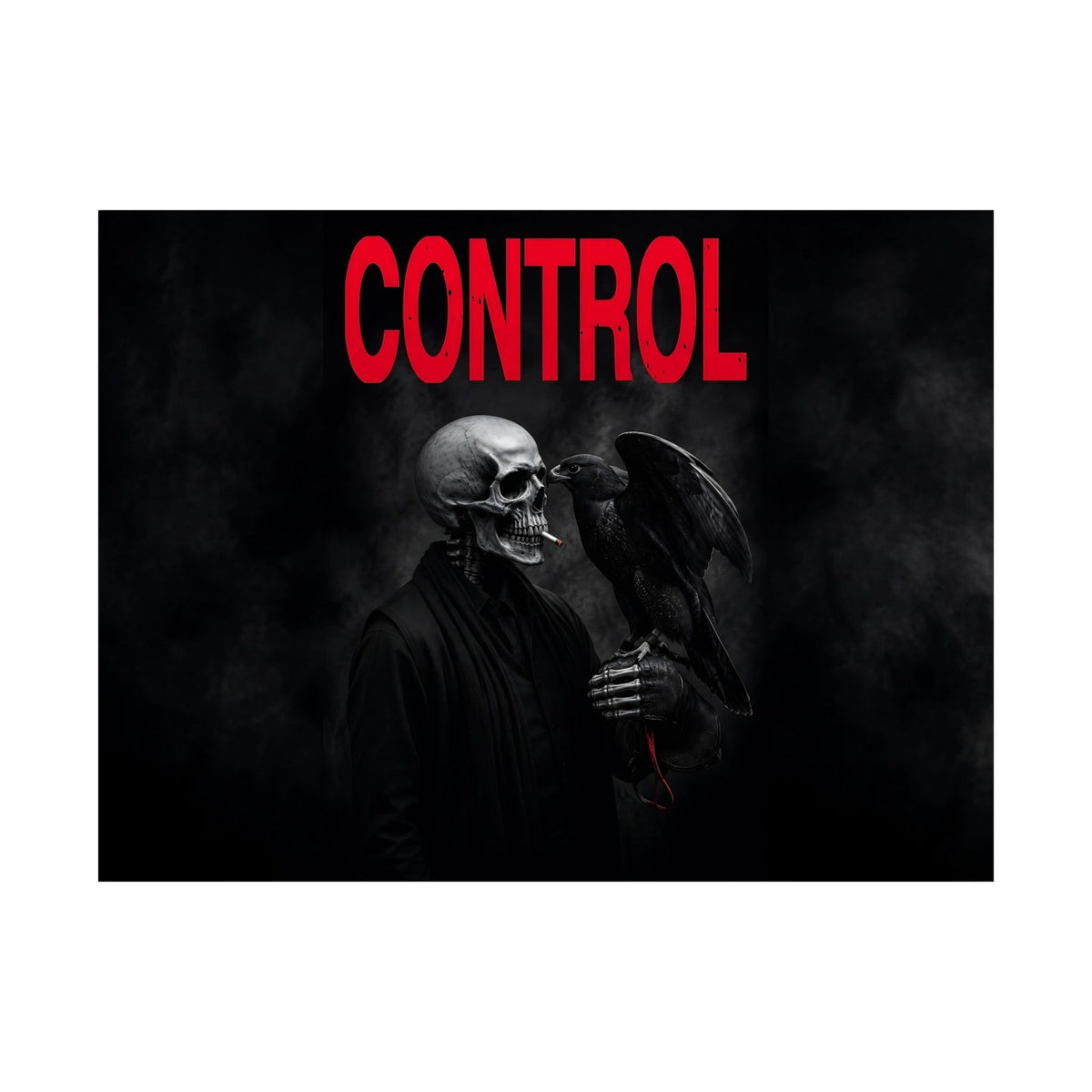Control - Gothic Raven Artwork | Matte Poster (Landscape)