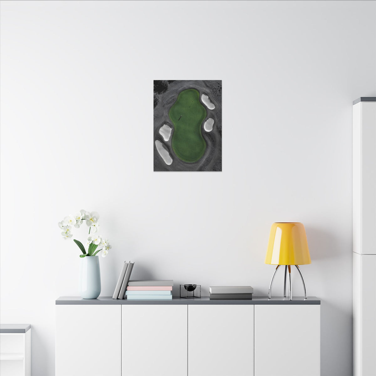Aerial Solitude - Golf Course Wall Art | Canvas