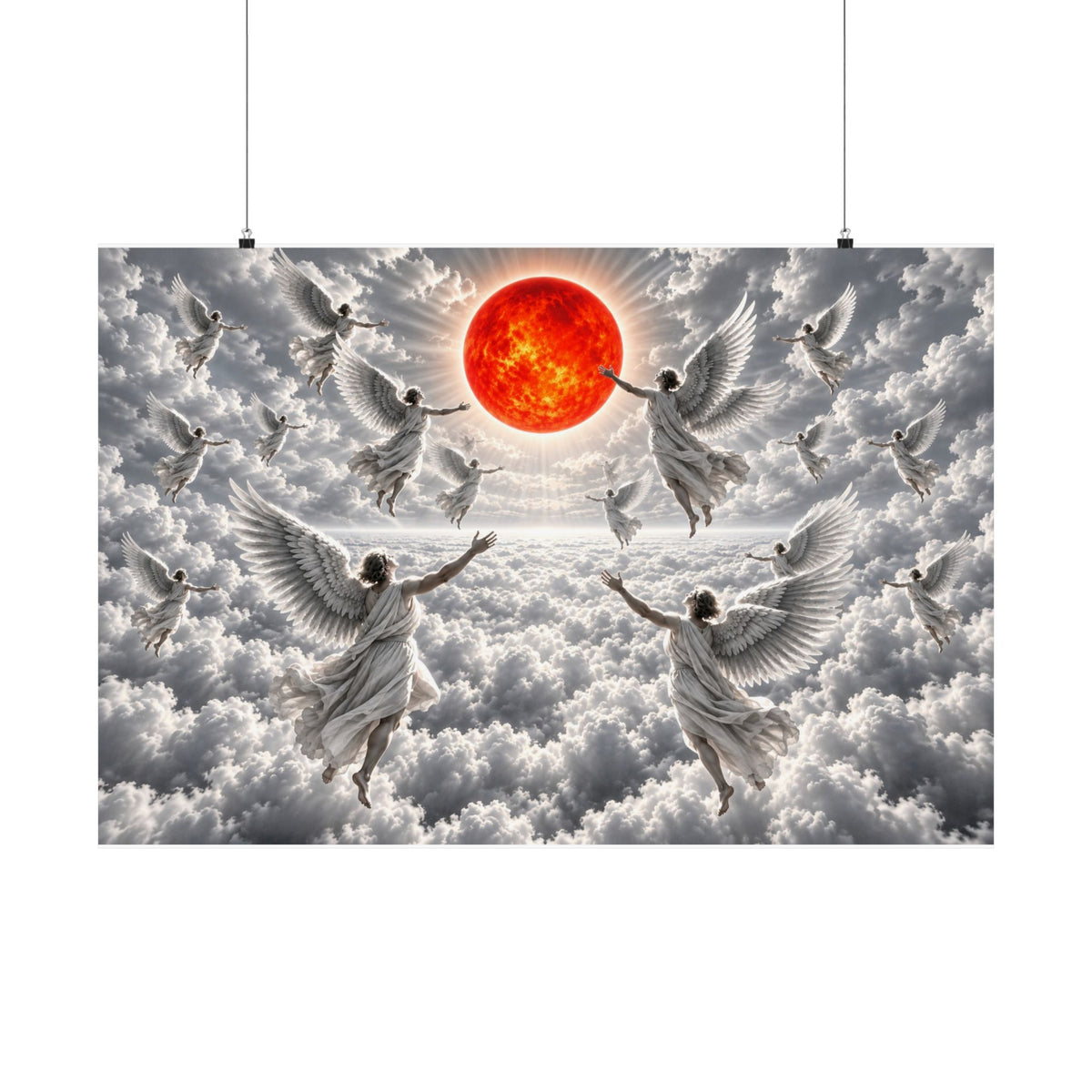 Angels - Christian Wall Art | Matte Poster (Landscape)