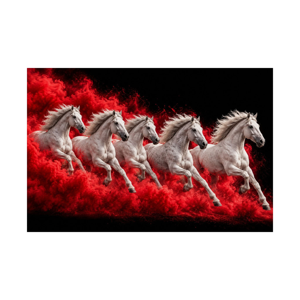 Stampede - Horse Wall Art | Matte Poster (Landscape)