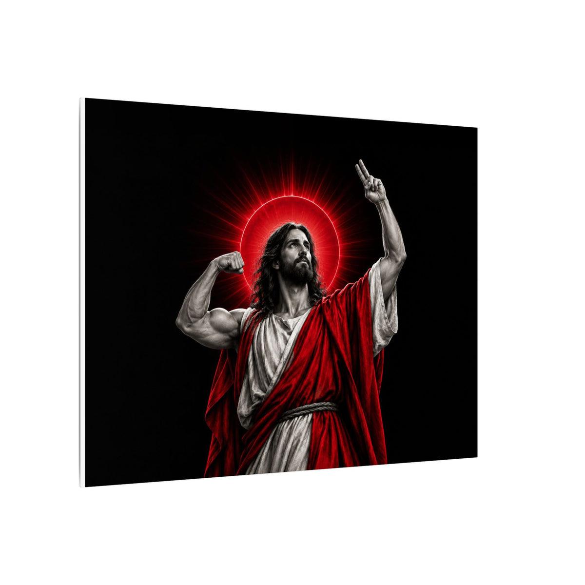 Faith and Iron - Gym Wall Art | Canvas (Landscape)