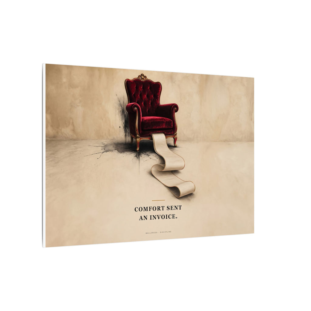 Comfort Sent an Invoice - Funny Wall Art | Canvas (Landscape)