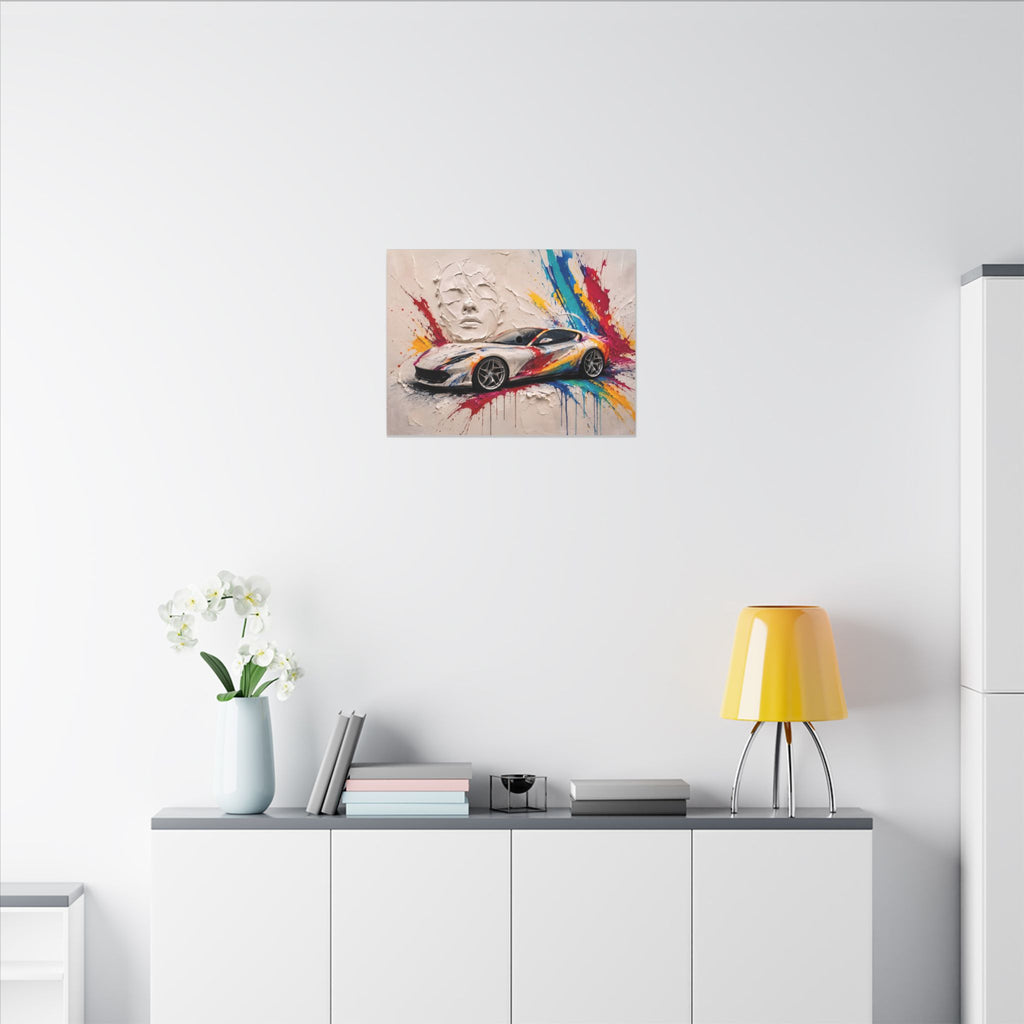 Full Throttle Wide - Supercar Splash Art Landscape | Canvas