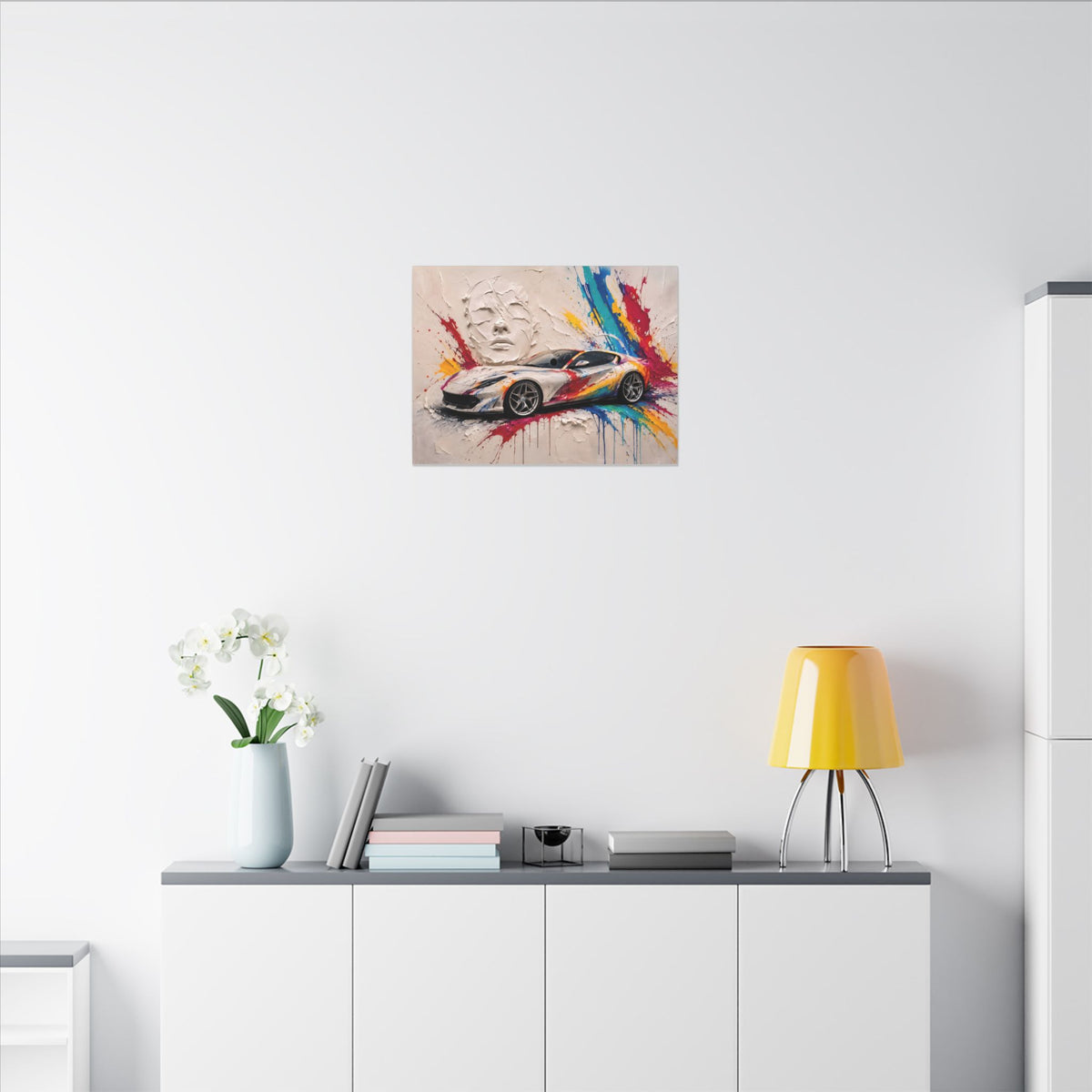 Full Throttle Wide - Supercar Splash Art Landscape | Canvas