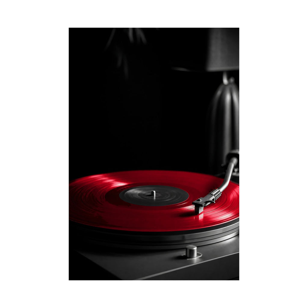 Red Vinyl - Mens Office Wall Art | Matte Poster