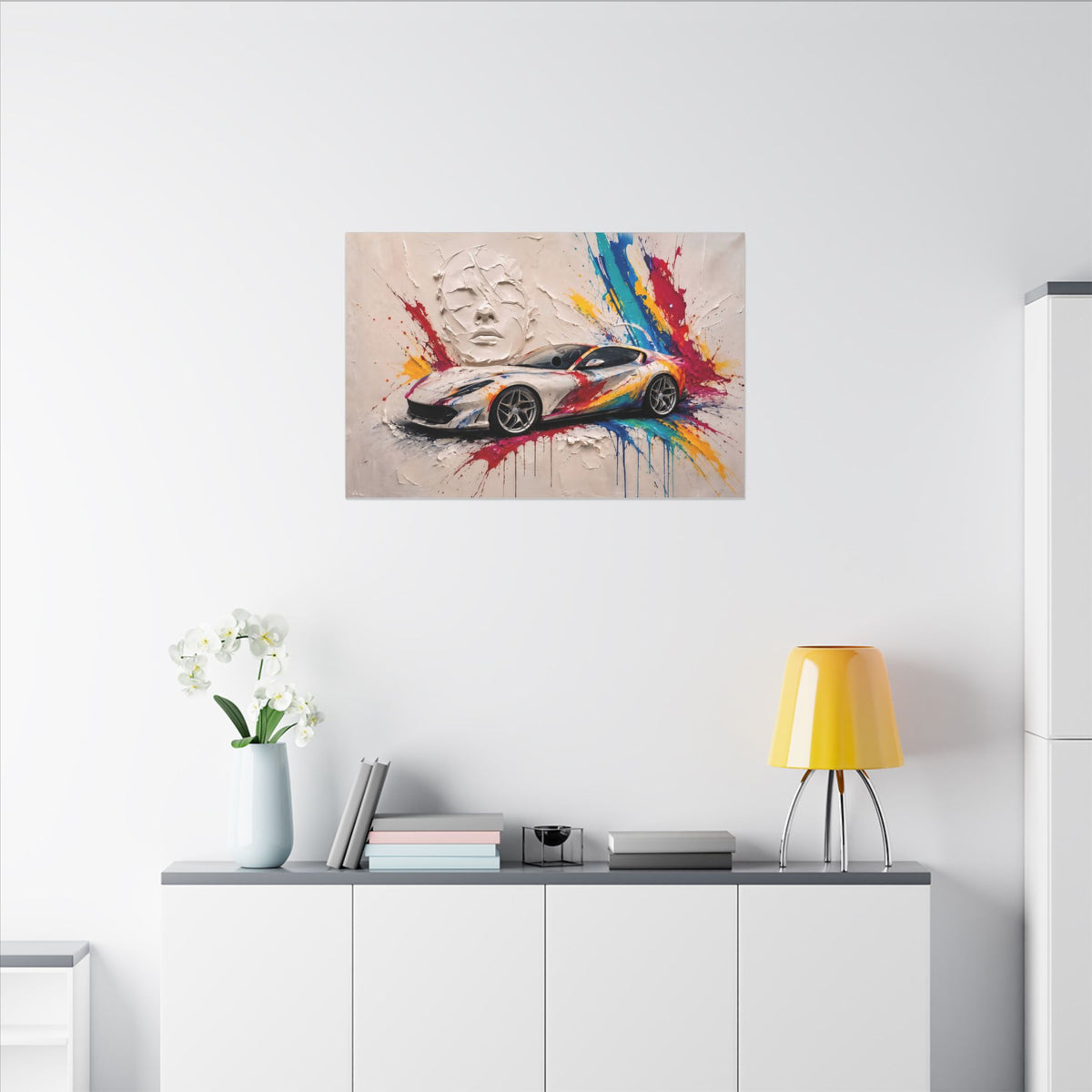 Full Throttle Wide - Supercar Splash Art Landscape | Canvas