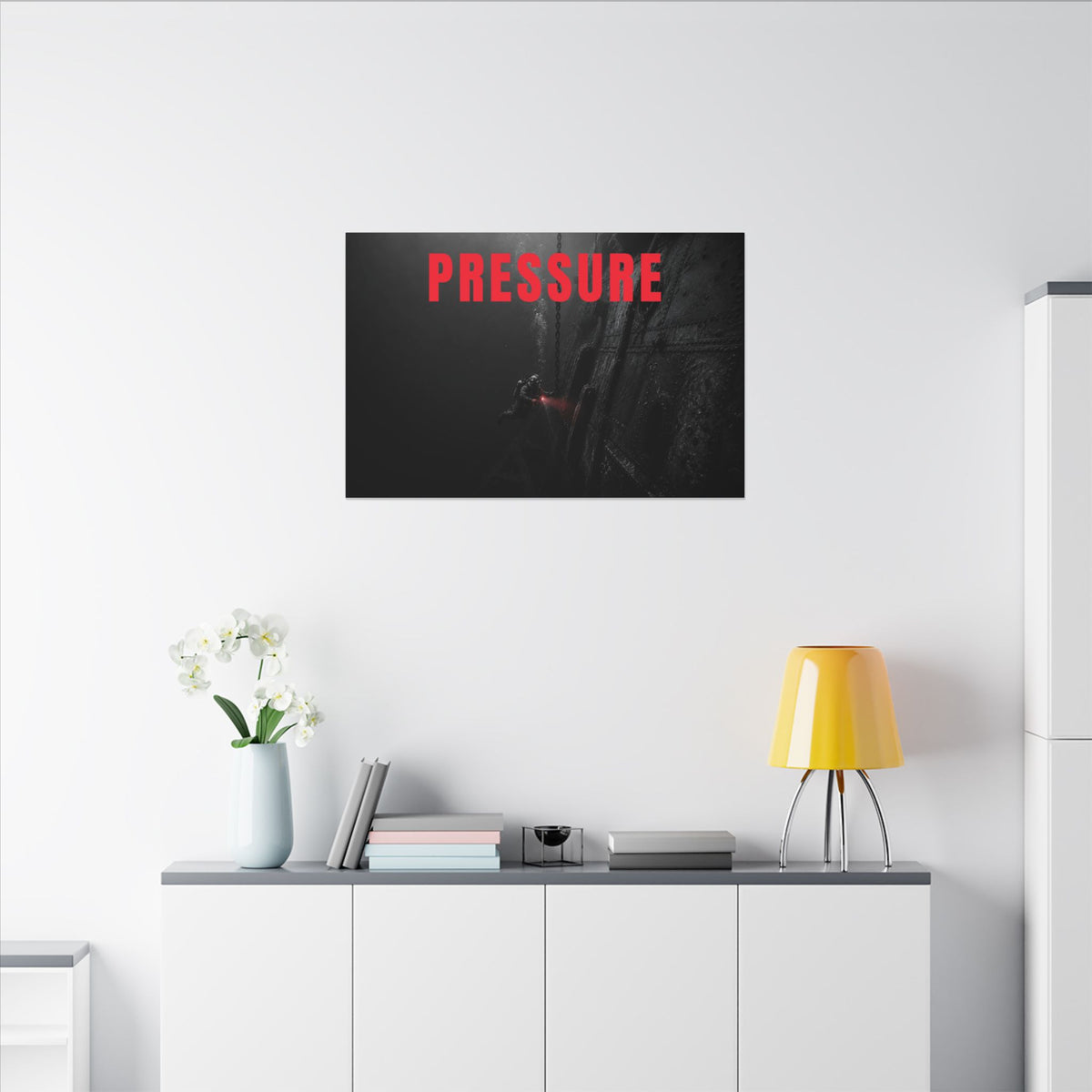 Control the Pressure - Gym Wall Art | Canvas (Landscape)