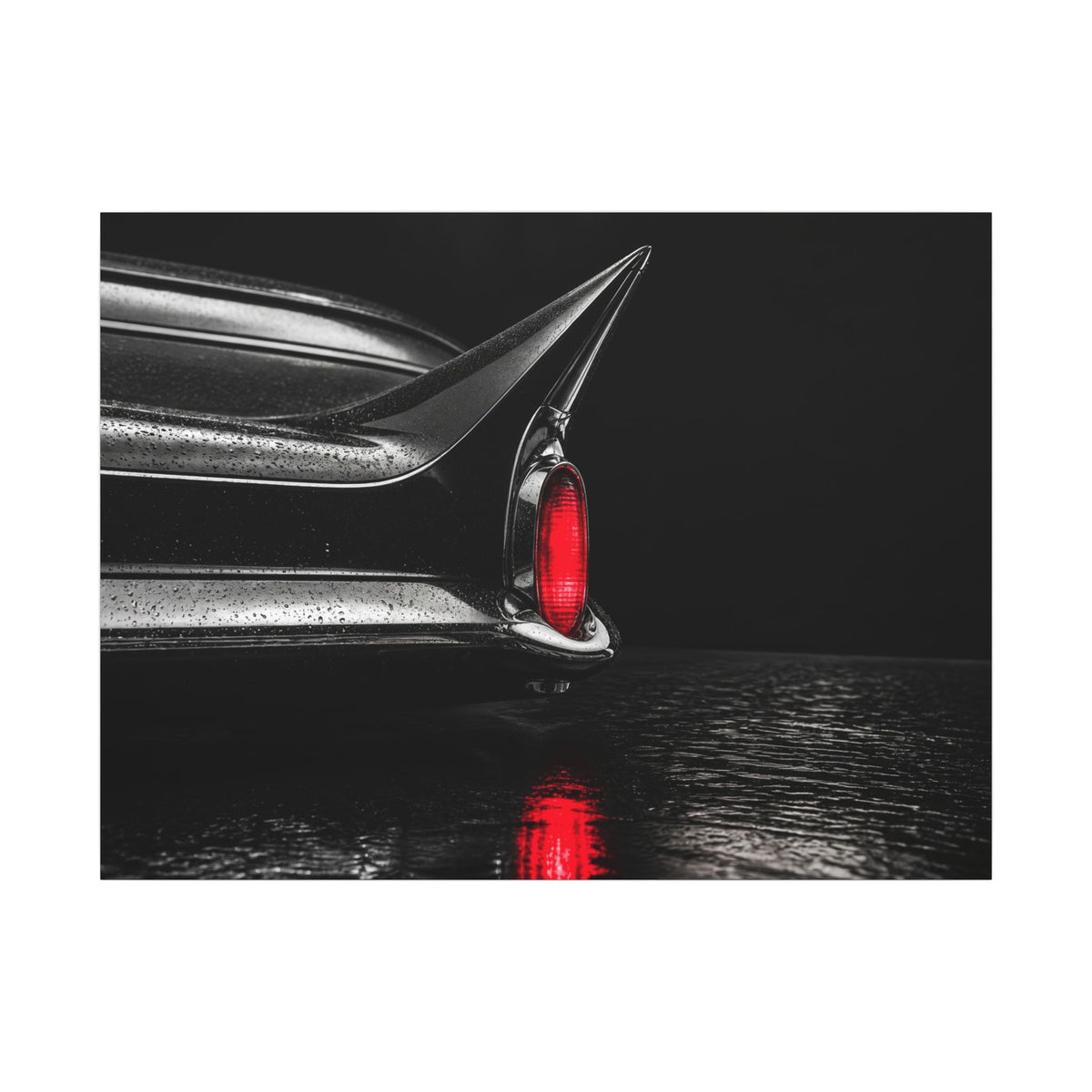 Ruby Tail - Classic Car Wall Art | Canvas (Landscape)