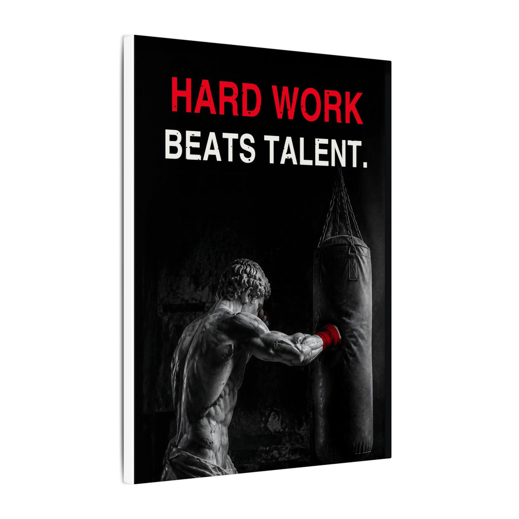 Hard Work Beats Talent - Boxing Wall Art | Canvas