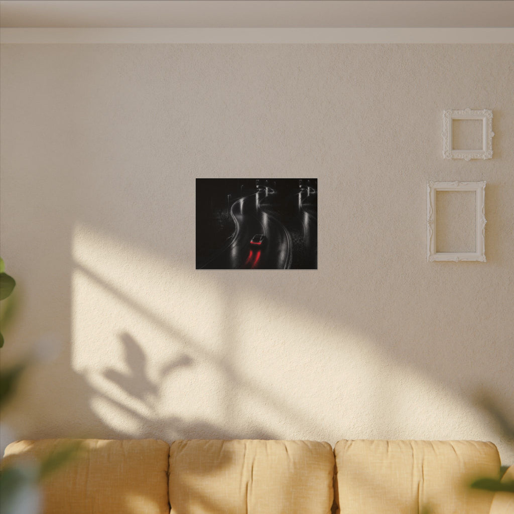 The Racing Line - Night Driving Wall Art | Canvas (Landscape)