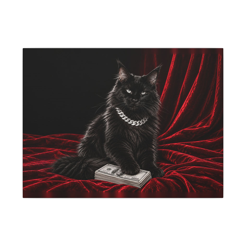 Cat Cash - Meme Wall Art | Canvas (Landscape)
