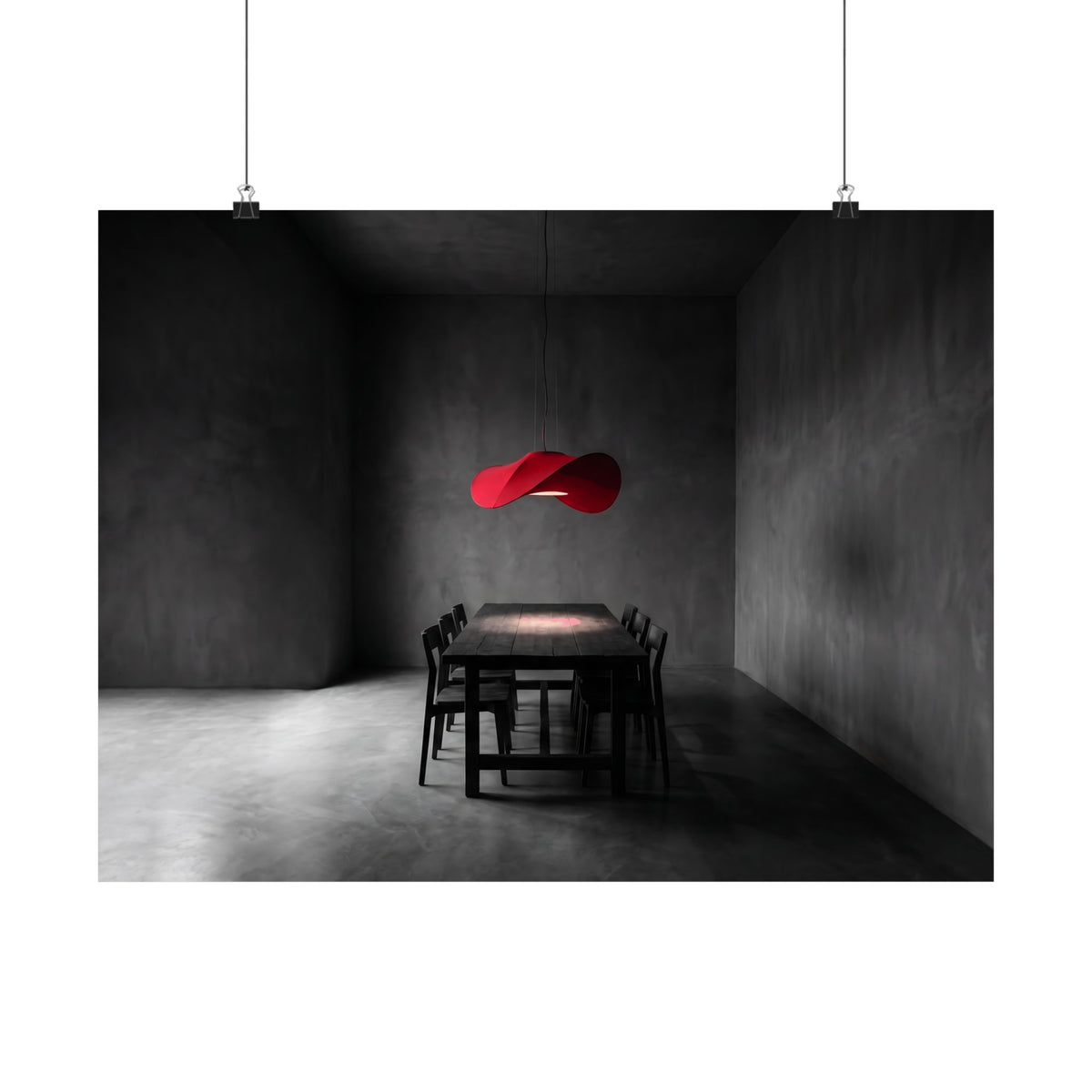 The Light Over the Table - Dining Room Wall Art | Matte Poster (Landscape)