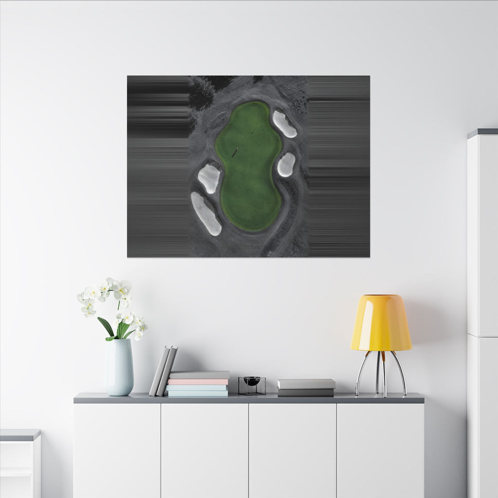 Aerial Solitude - Golf Course Wall Art | Canvas (Landscape)