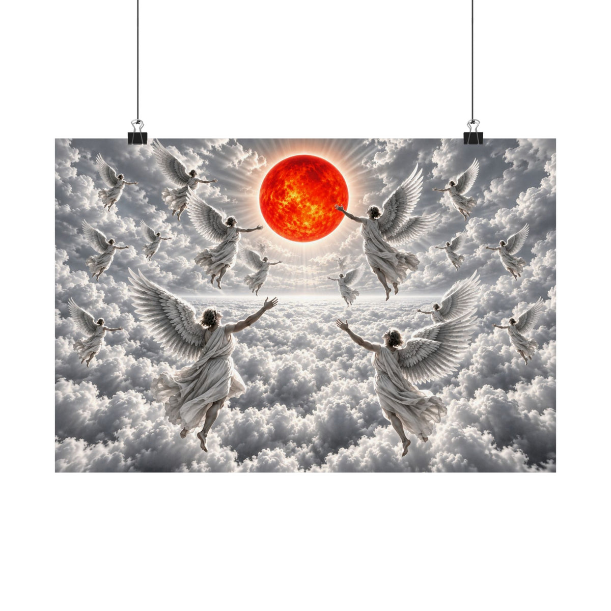 Angels - Christian Wall Art | Matte Poster (Landscape)