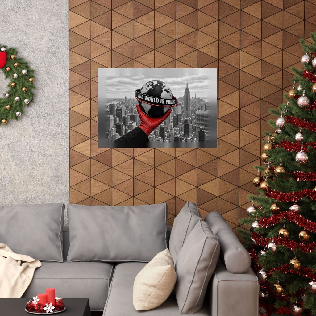 The World Is Yours - Money Wall Art | Matte Poster (Landscape)