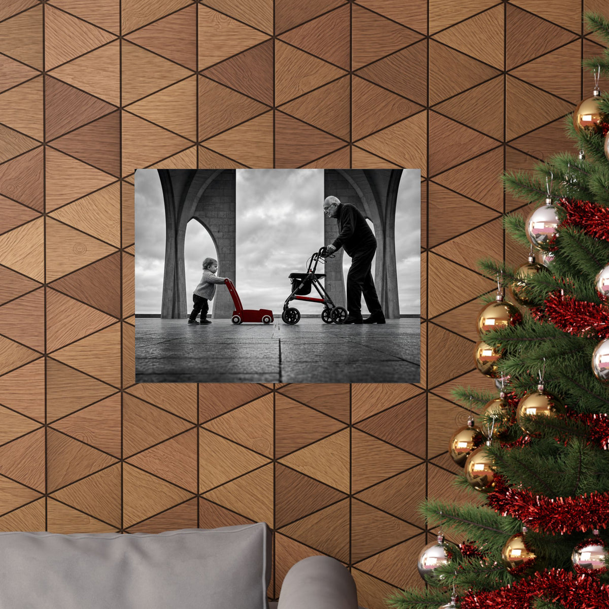 Between the Arches - Bedroom Wall Art | Matte Poster (Landscape)