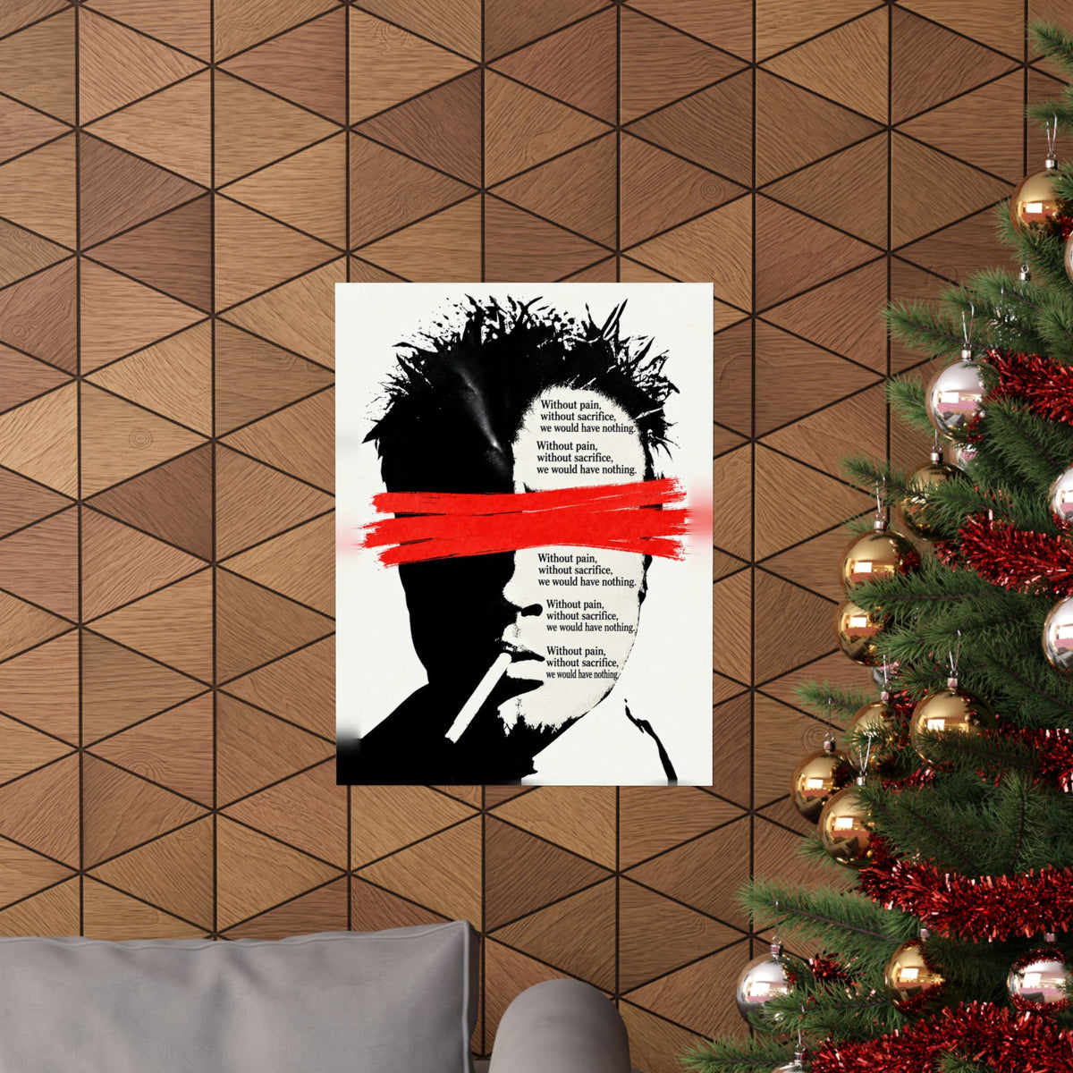 Pain and Sacrifice - Quote Wall Art | Matte Poster
