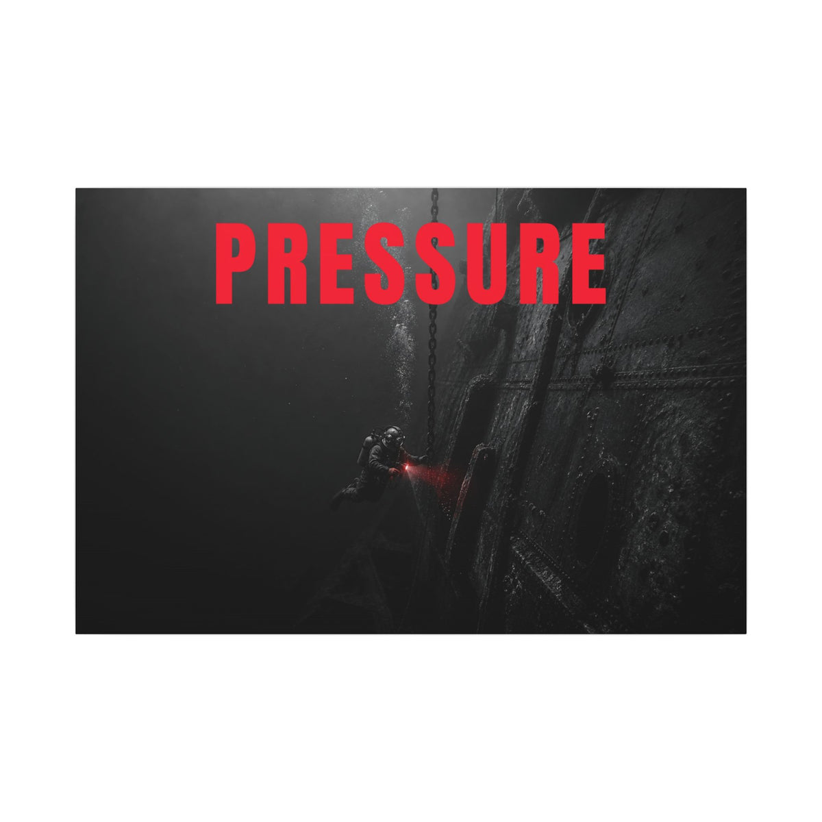 Control the Pressure - Gym Wall Art | Canvas (Landscape)