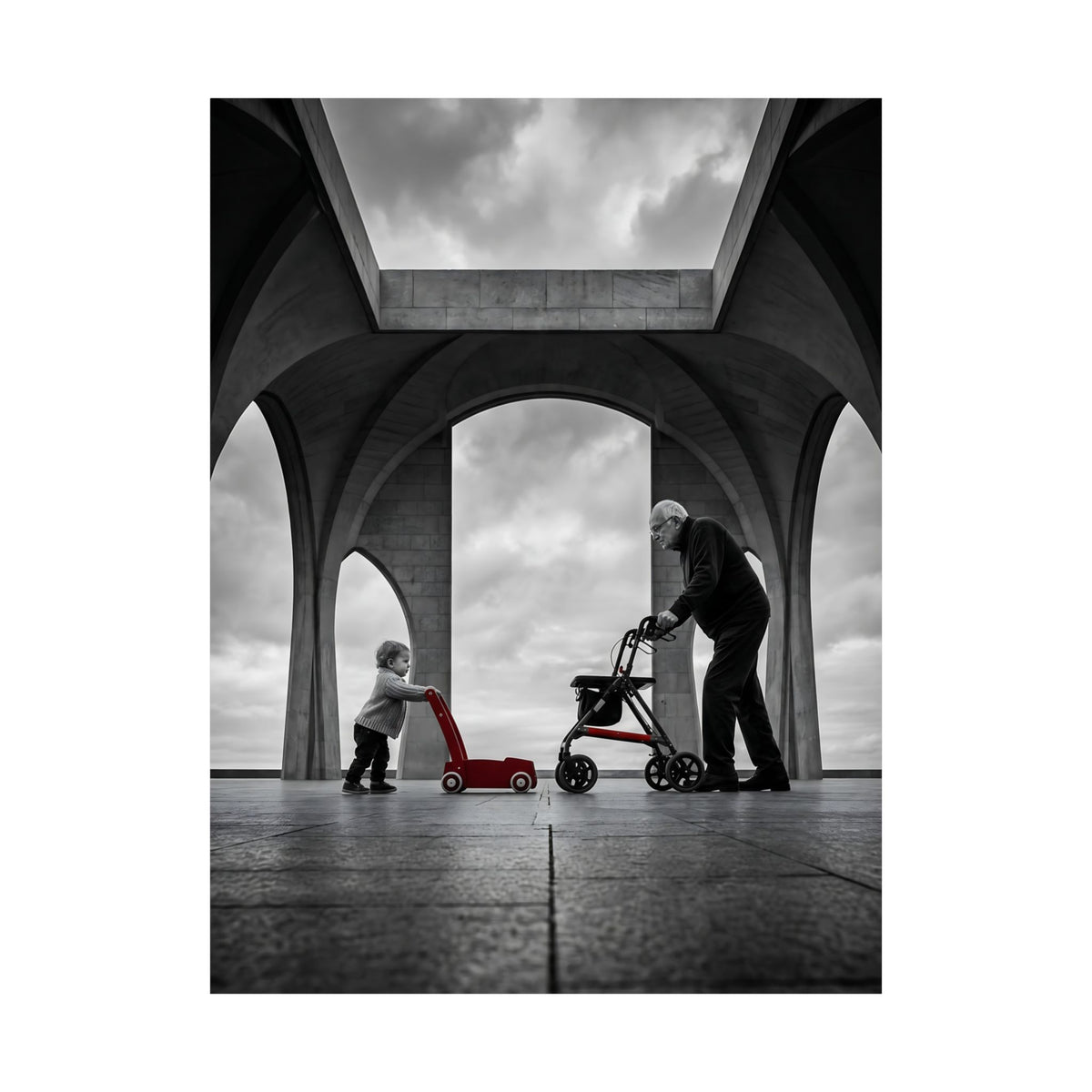 Between the Arches - Bedroom Wall Art | Matte Poster