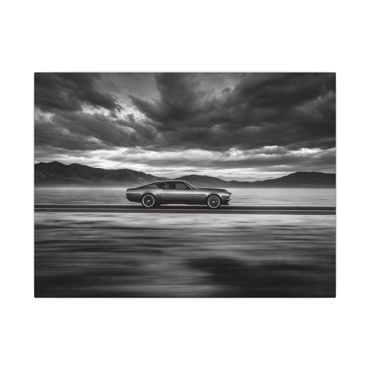 Open Road Velocity - Muscle Car Wall Art | Canvas (Landscape)