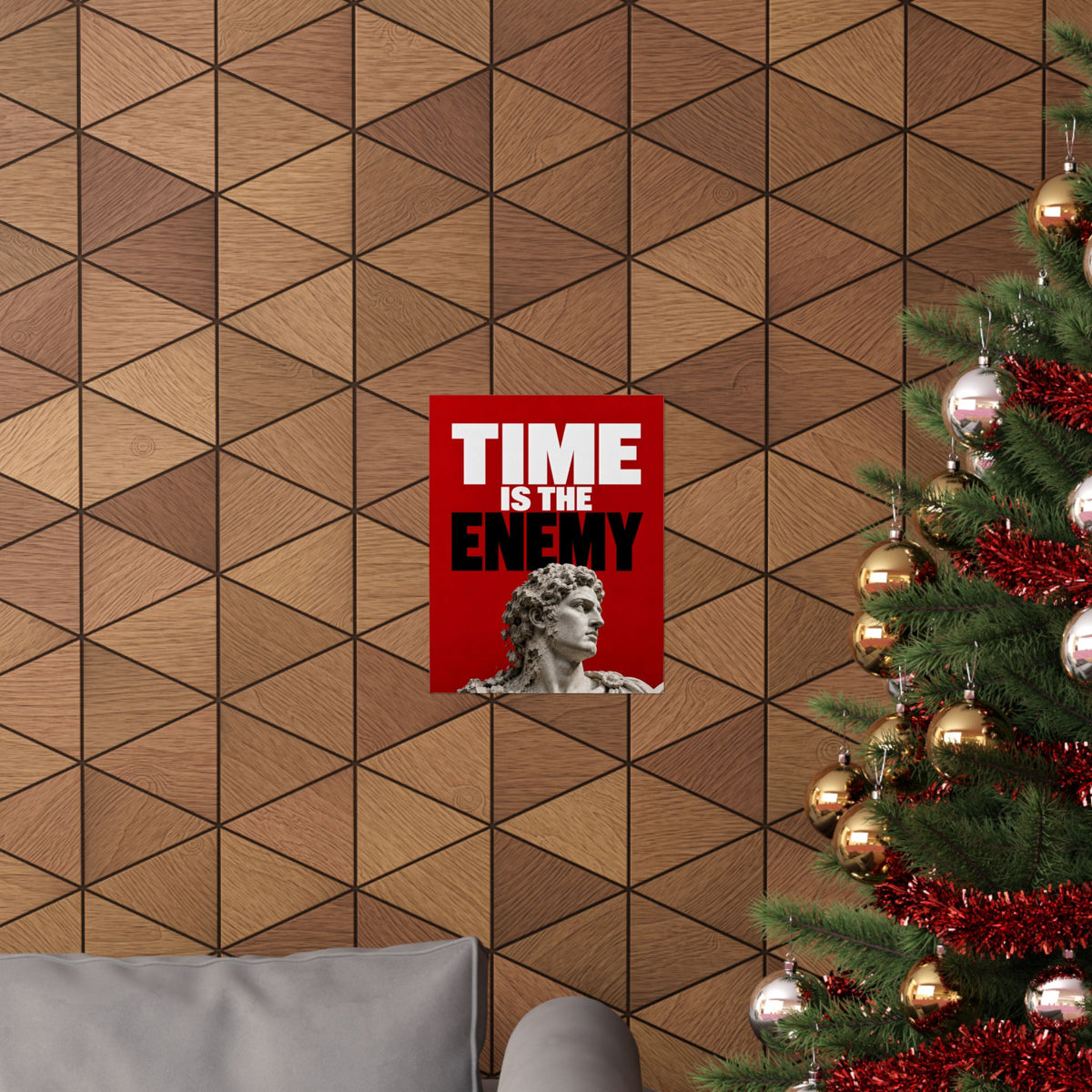 Time Is the Enemy - Motivational Wall Art | Matte Poster