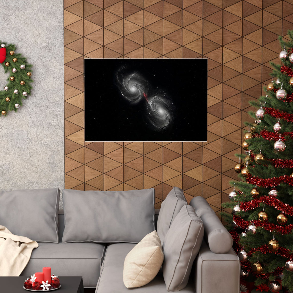 Collision Course - Space Wall Art | Matte Poster (Landscape)