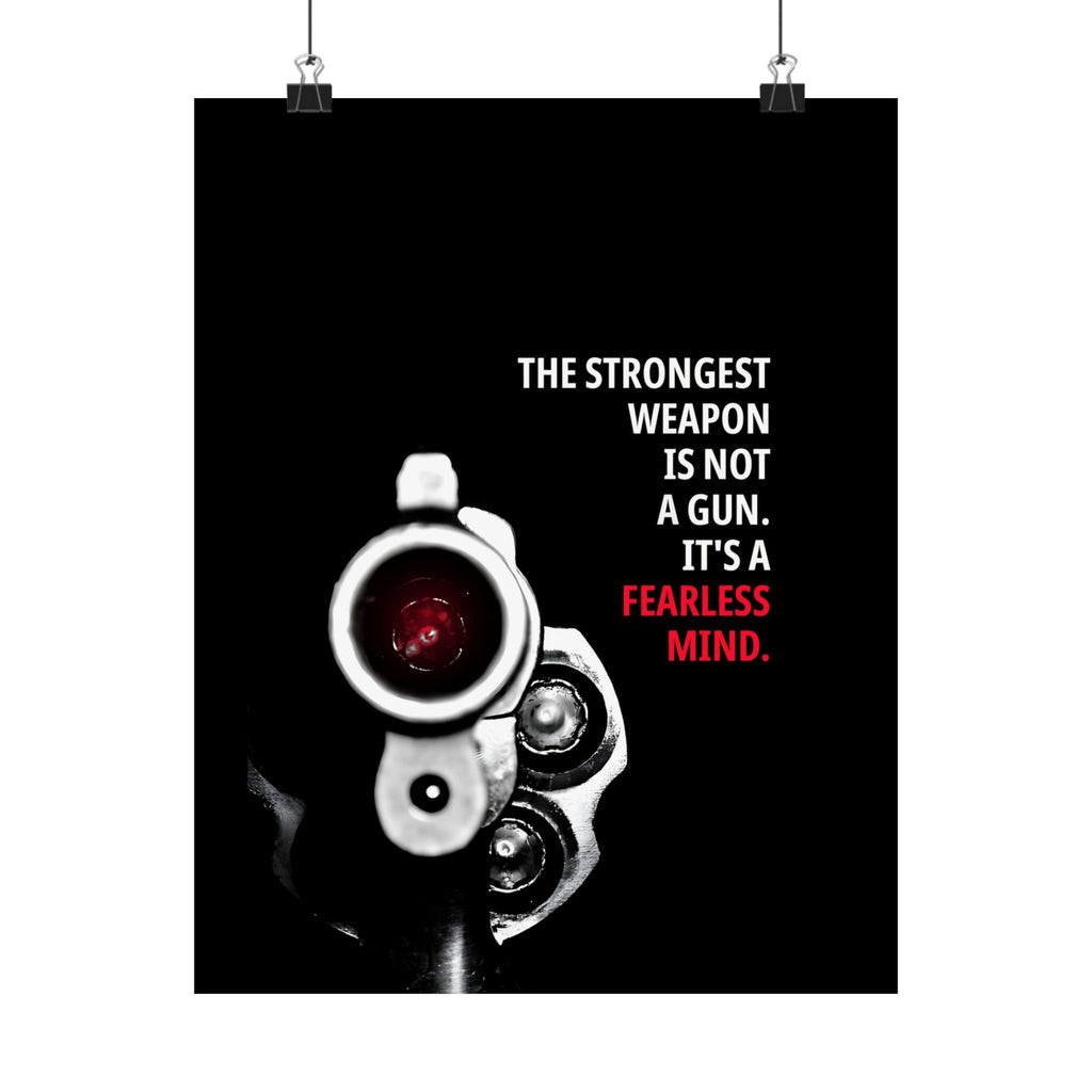 A Fearless Mind - Mindset Wall Art | Matte Poster