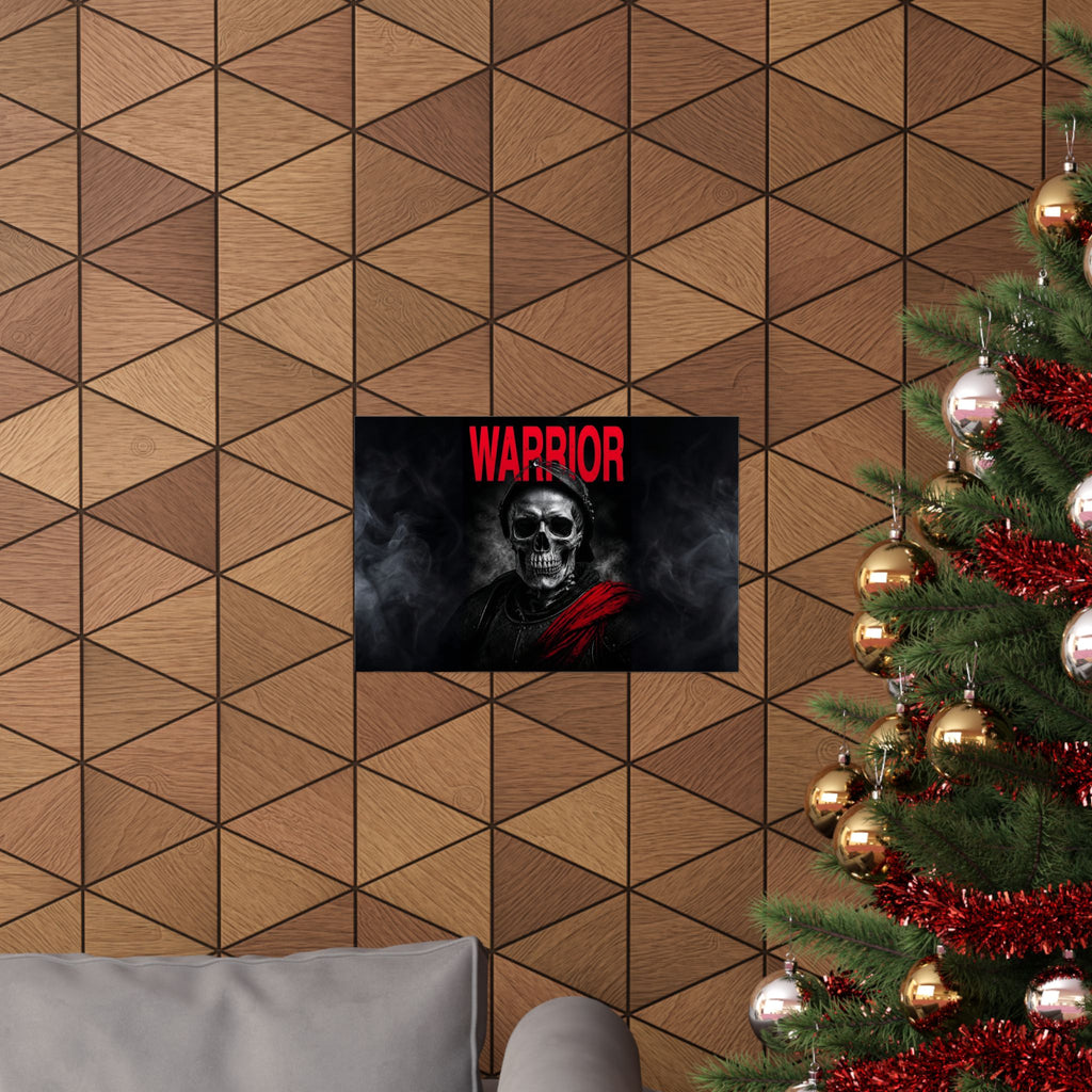 Warrior - Skull Painting | Matte Poster (Landscape)