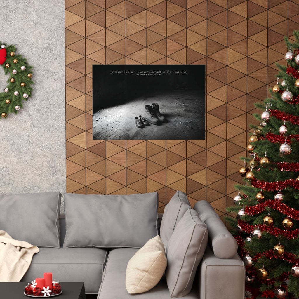 Integrity Is Doing the Right Thing When No One Is Watching - Wall Art | Matte Poster (Landscape)