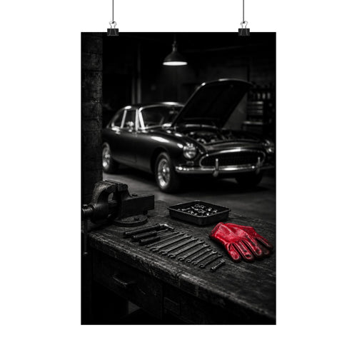 Built, Not Bought - Garage Wall Art | Matte Poster