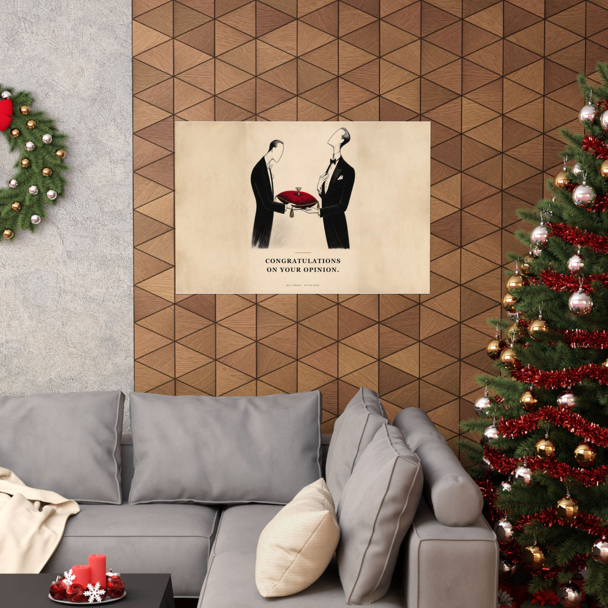 Congratulations on Your Opinion - Funny Wall Art | Matte Poster (Landscape)