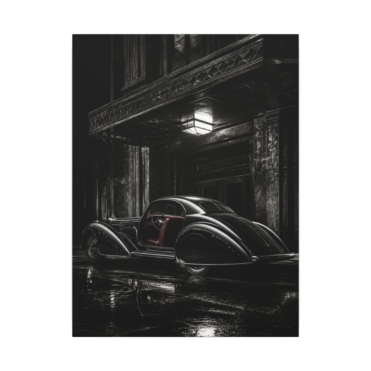 Art Deco Coupe - Art Deco Car Wall Art | Canvas