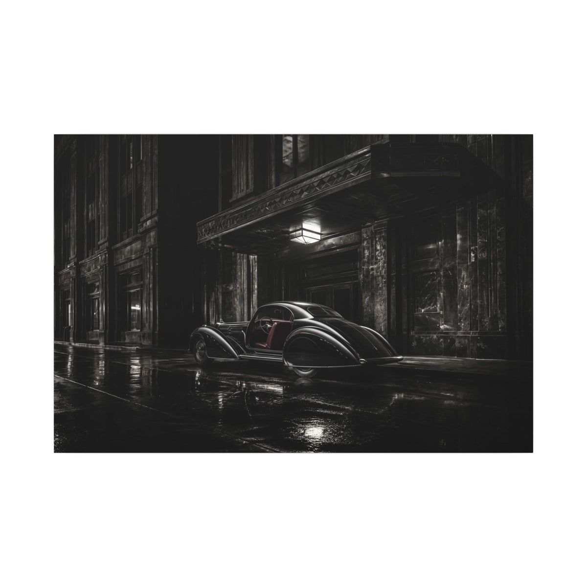Art Deco Coupe - Art Deco Car Wall Art | Canvas (Landscape)