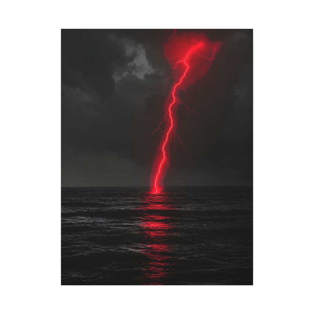 Red Strike - Red And Black Art | Canvas