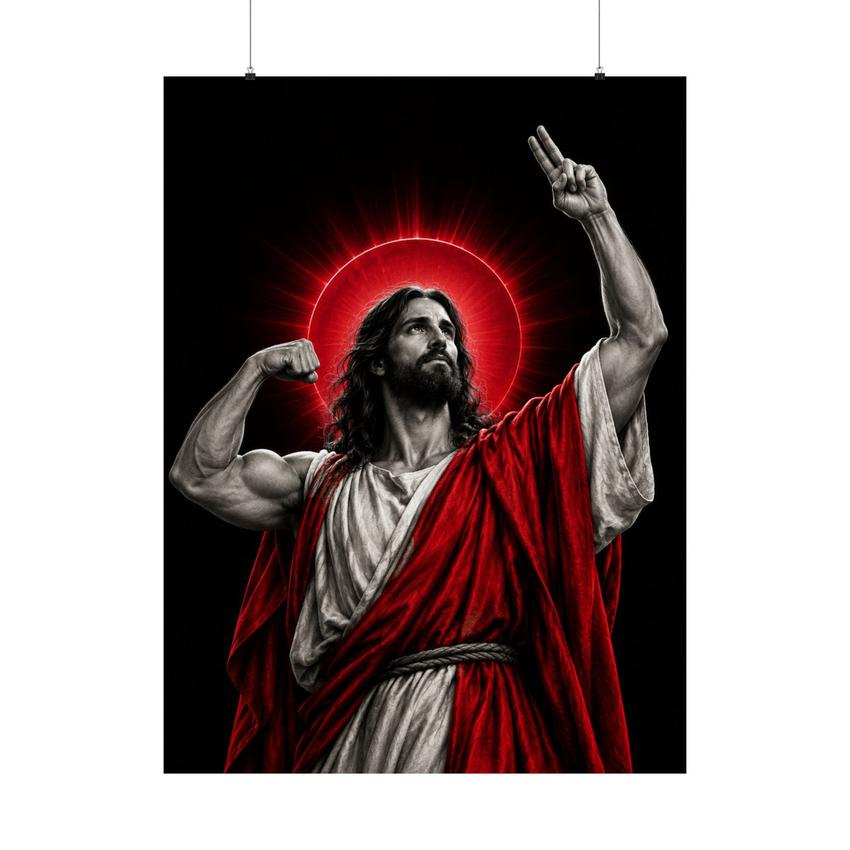 Faith and Iron - Gym Wall Art | Matte Poster